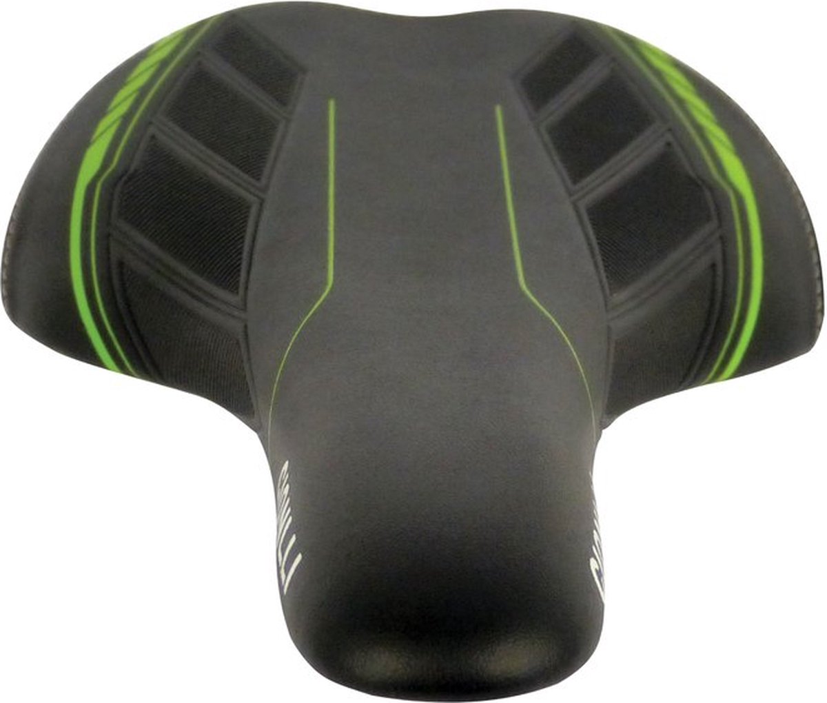 DRESCO Racezadel 13,9 X 30,5 Cm Microfiber/groen - Zwart