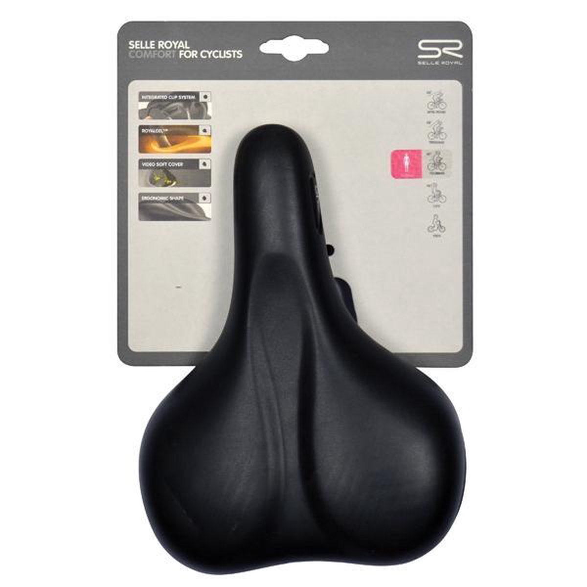 Selle Royal Zadel Rio Plus Heren 33 X 21 Cm Gel - Zwart