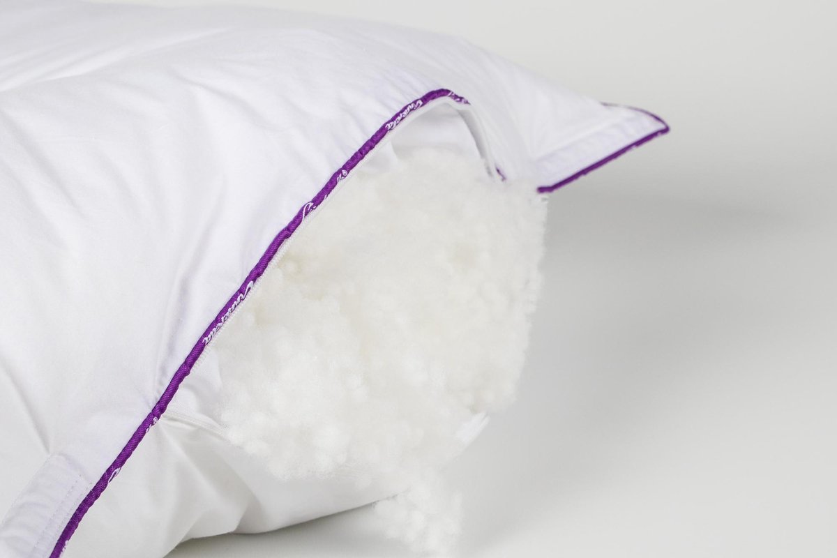 Cinderella New Classic Synthetisch Medium Hoofdkussen - 100% Thermosoft Holle Polyester Vezelbolletjes - - Wit