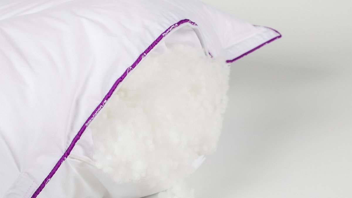 Cinderella New Classic Synthetisch Medium Hoofdkussen - 100% Thermosoft Holle Polyester Vezelbolletjes - - Wit