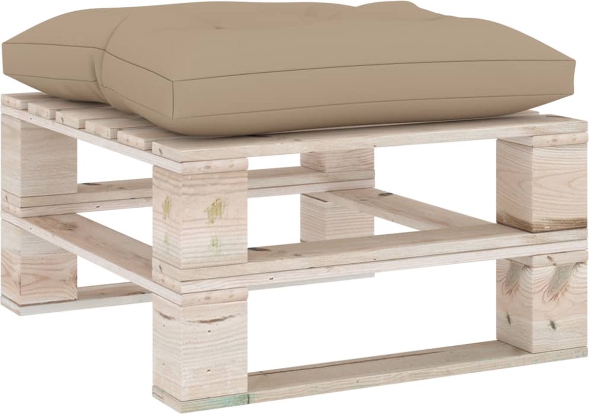 Vidaxl 8-delige Loungeset Met Kussens Pallet Grenenhout - Bruin