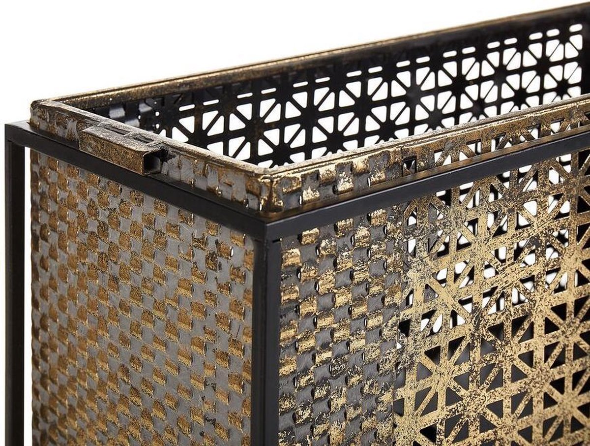Beliani Amami Kaarsenhouder Metaal 16 X 41 Cm - Goud