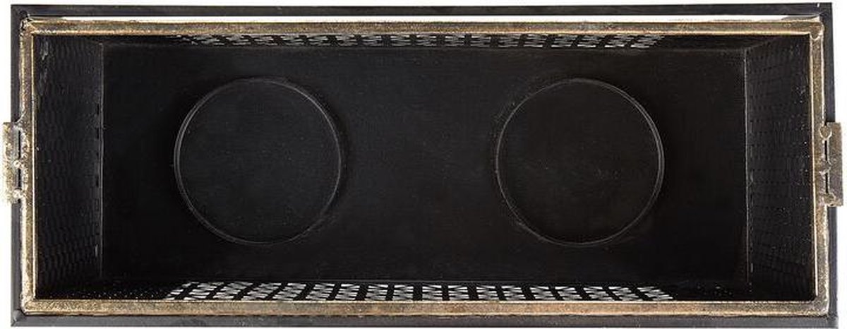 Beliani Amami Kaarsenhouder Metaal 16 X 41 Cm - Goud