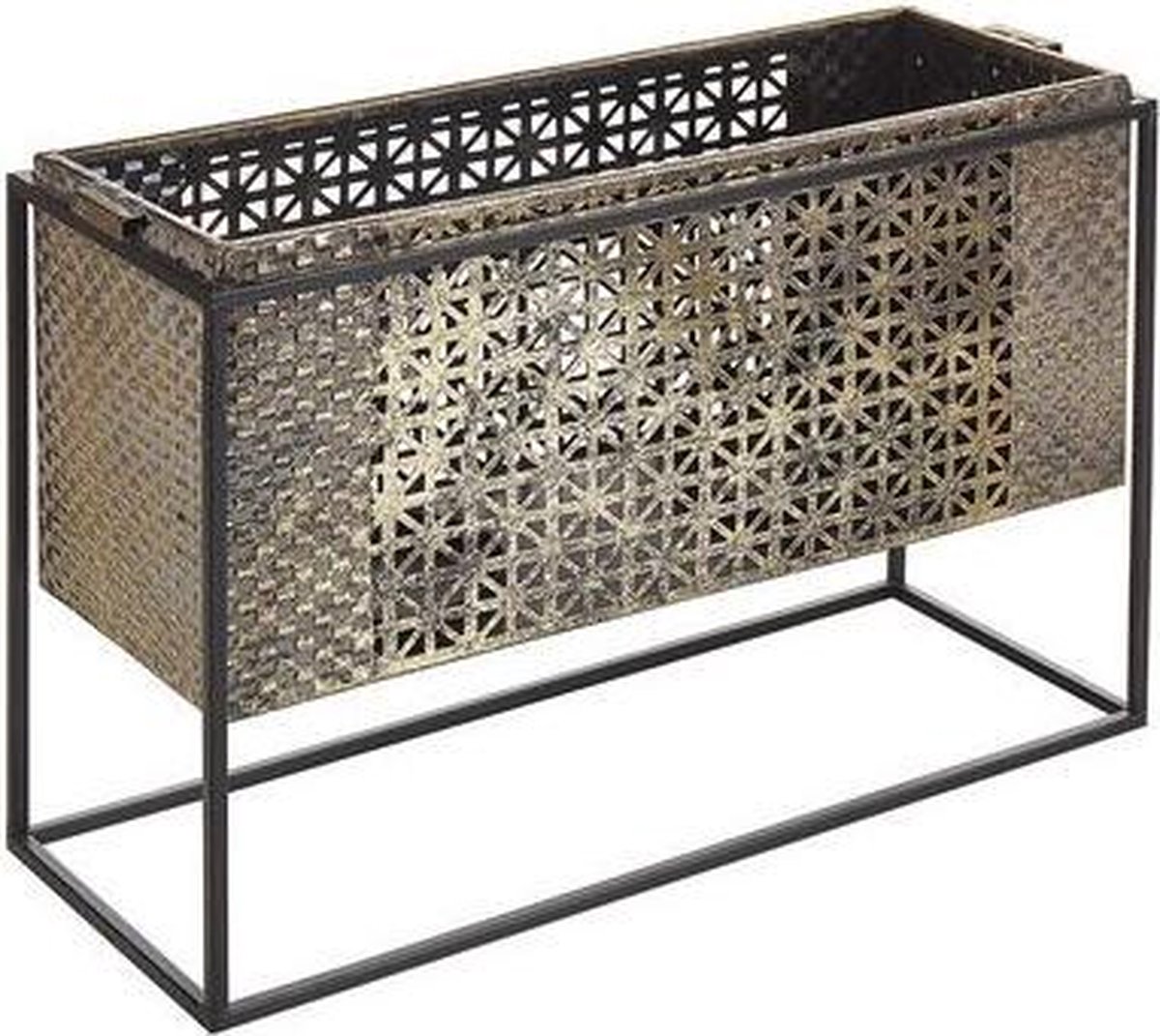 Beliani Amami Kaarsenhouder Metaal 16 X 41 Cm - Goud
