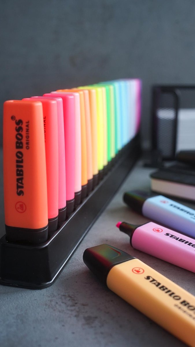 Stabilo Boss Original Markeerstift - Deskset Met 23 Kleuren