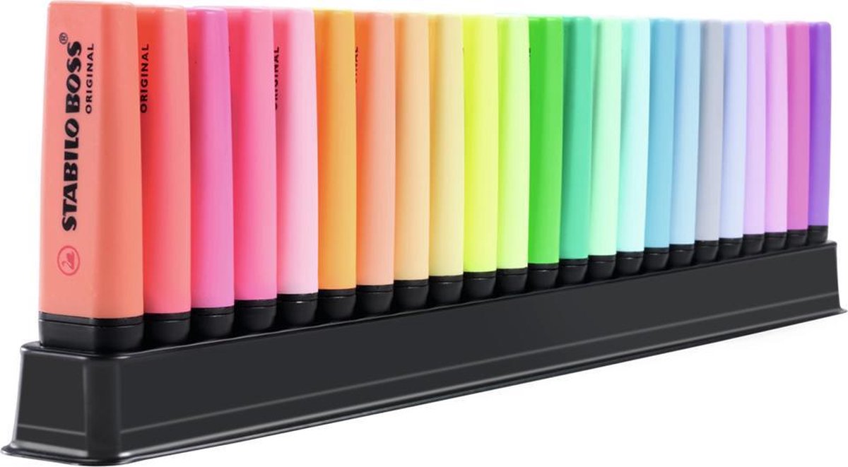 Stabilo Boss Original Markeerstift - Deskset Met 23 Kleuren