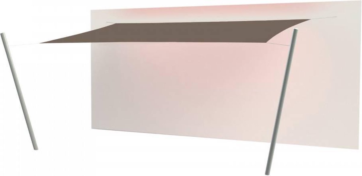 Umbrosa Ingenua Schaduwzeil Rechthoek 3x4 M Solidum Taupe - Bruin