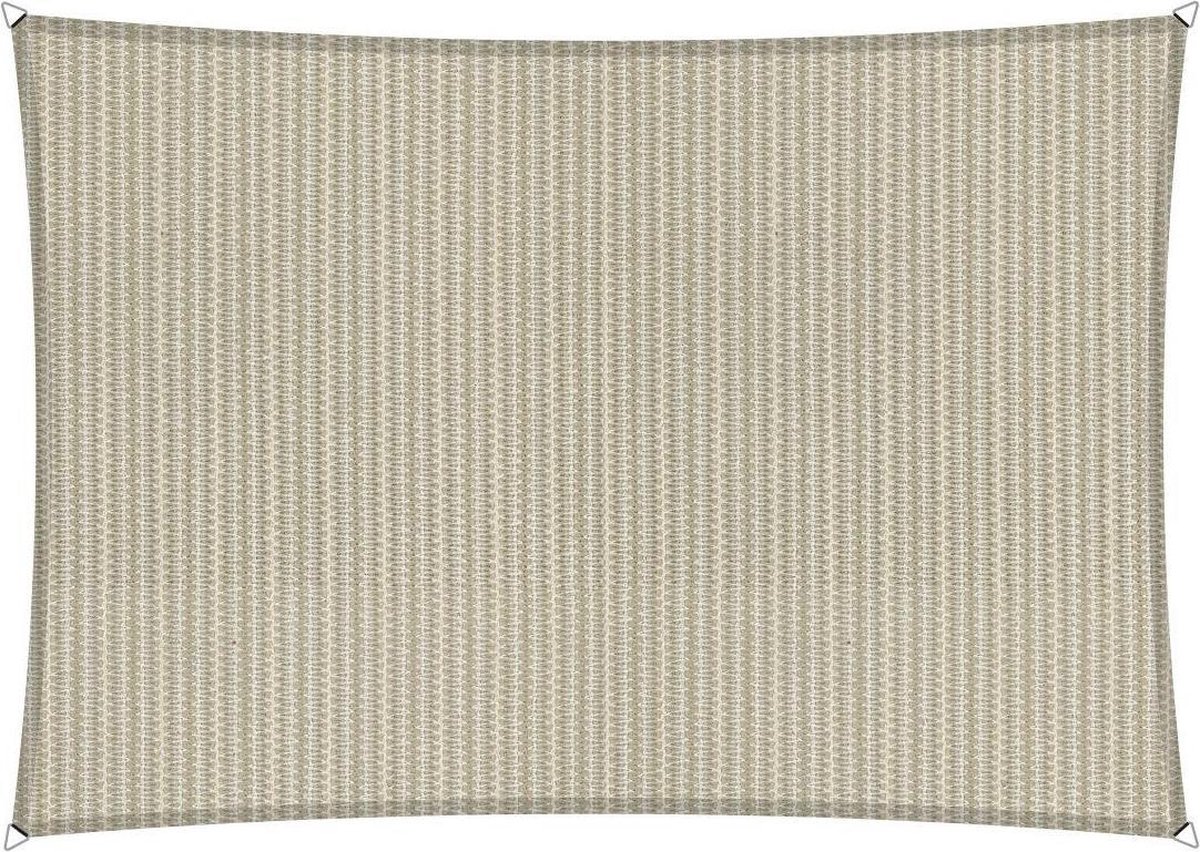 Shadow Comfort Rechthoek 4x5 Sahara Sand Met Rvs Bevestigingsset - Beige
