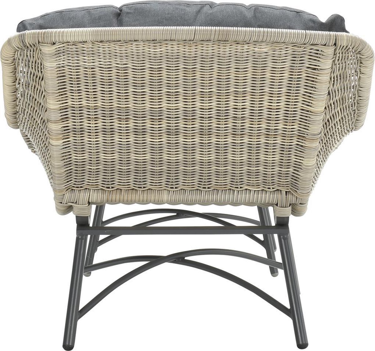 Garden Impressions Logan Loungestoel Voetenbank -Rope- Vintage Willow - Bruin
