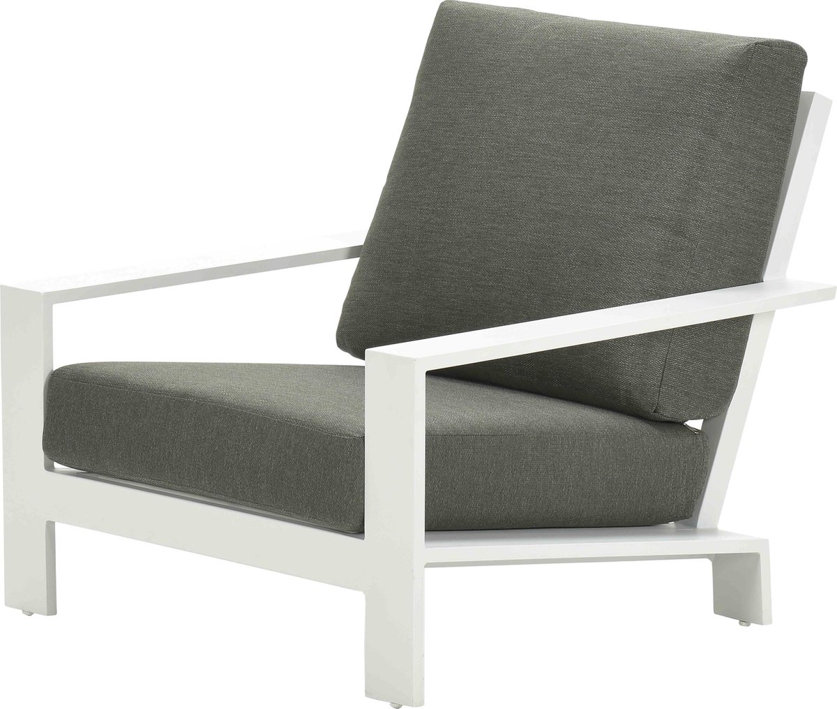Garden Impressions Lincoln Lounge Fauteuil - Mat/ Moss Green - Wit
