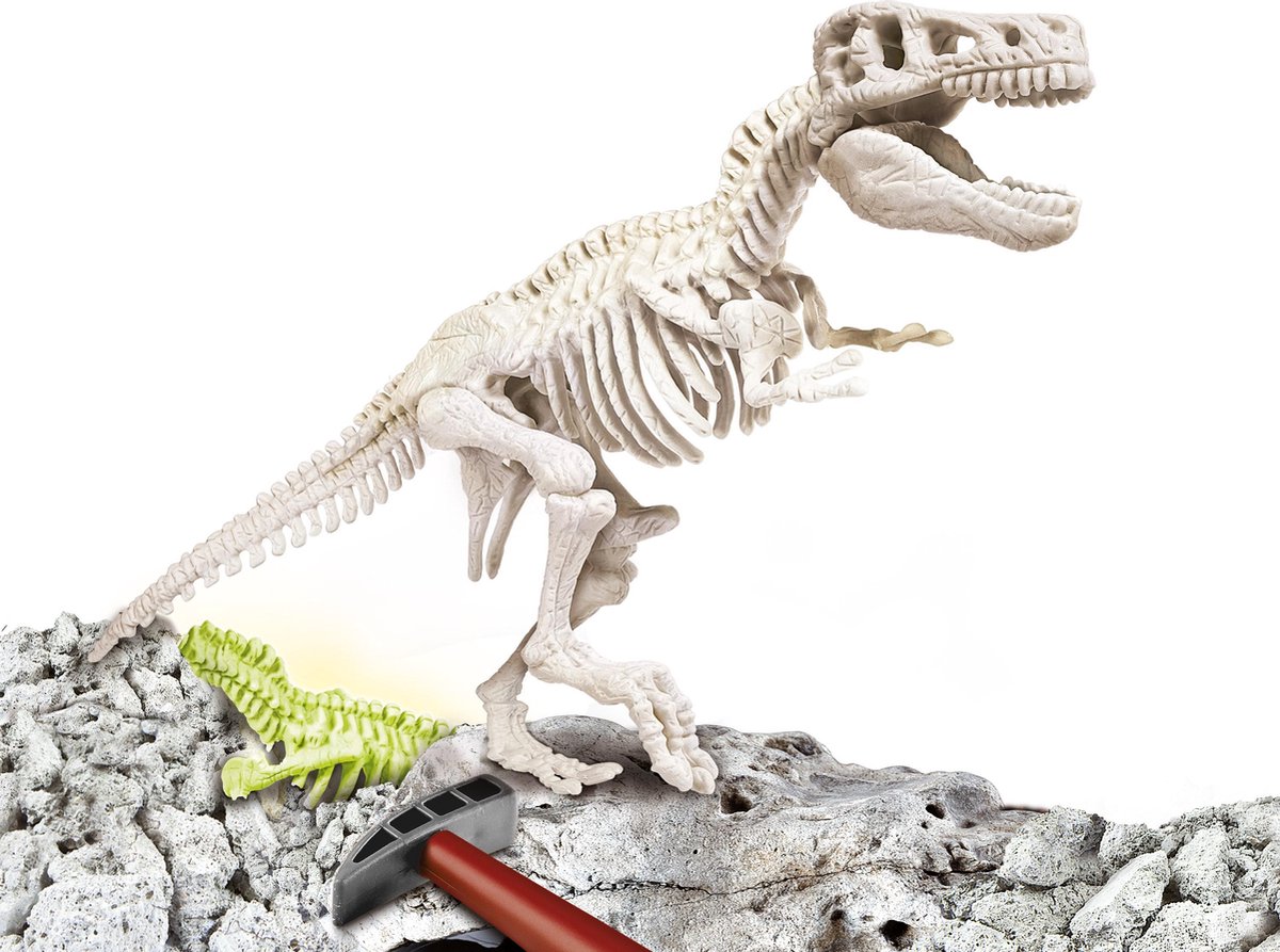 Clementoni Archeospel T-rex Fluoriserend - Beige