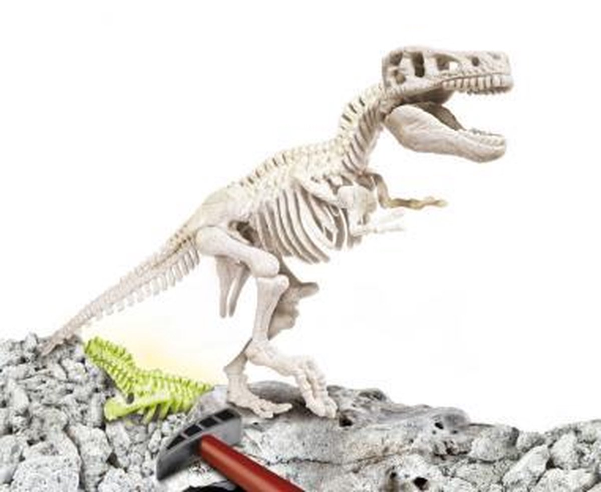 Clementoni Archeospel T-rex Fluoriserend - Beige