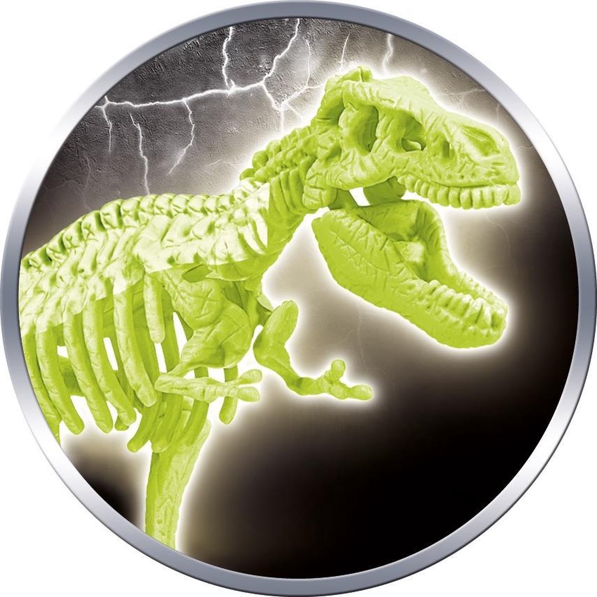Clementoni Archeospel T-rex Fluoriserend - Beige
