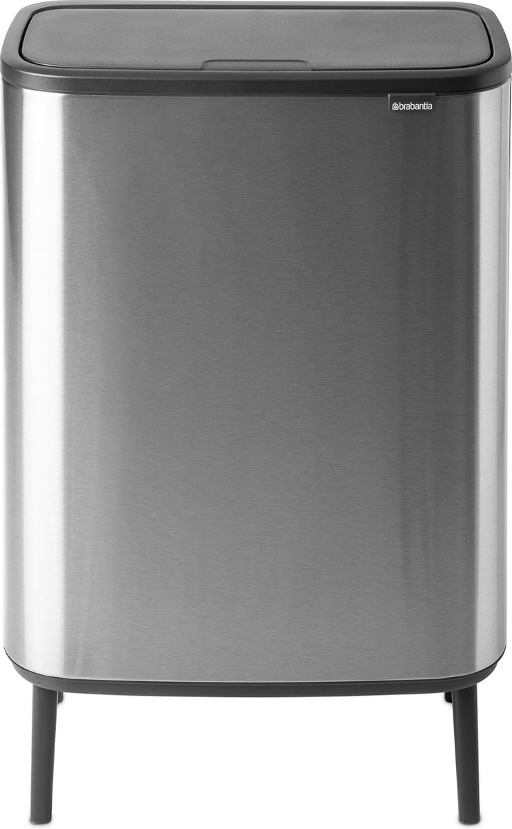 Brabantia - Bo Touch Bin Hi 60 L Matt Steel Fpp - Silver