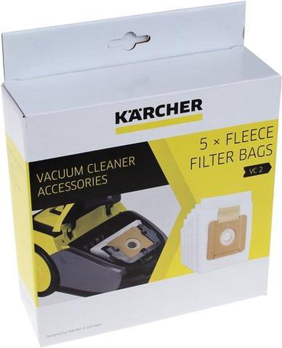 Kärcher Stofzuigerzak Vc 2 - 5 Stuks - Wit