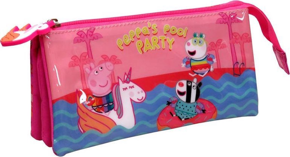 Peppa Pig Etui Pool Party - 22 X 11 X 6 Cm - - Roze