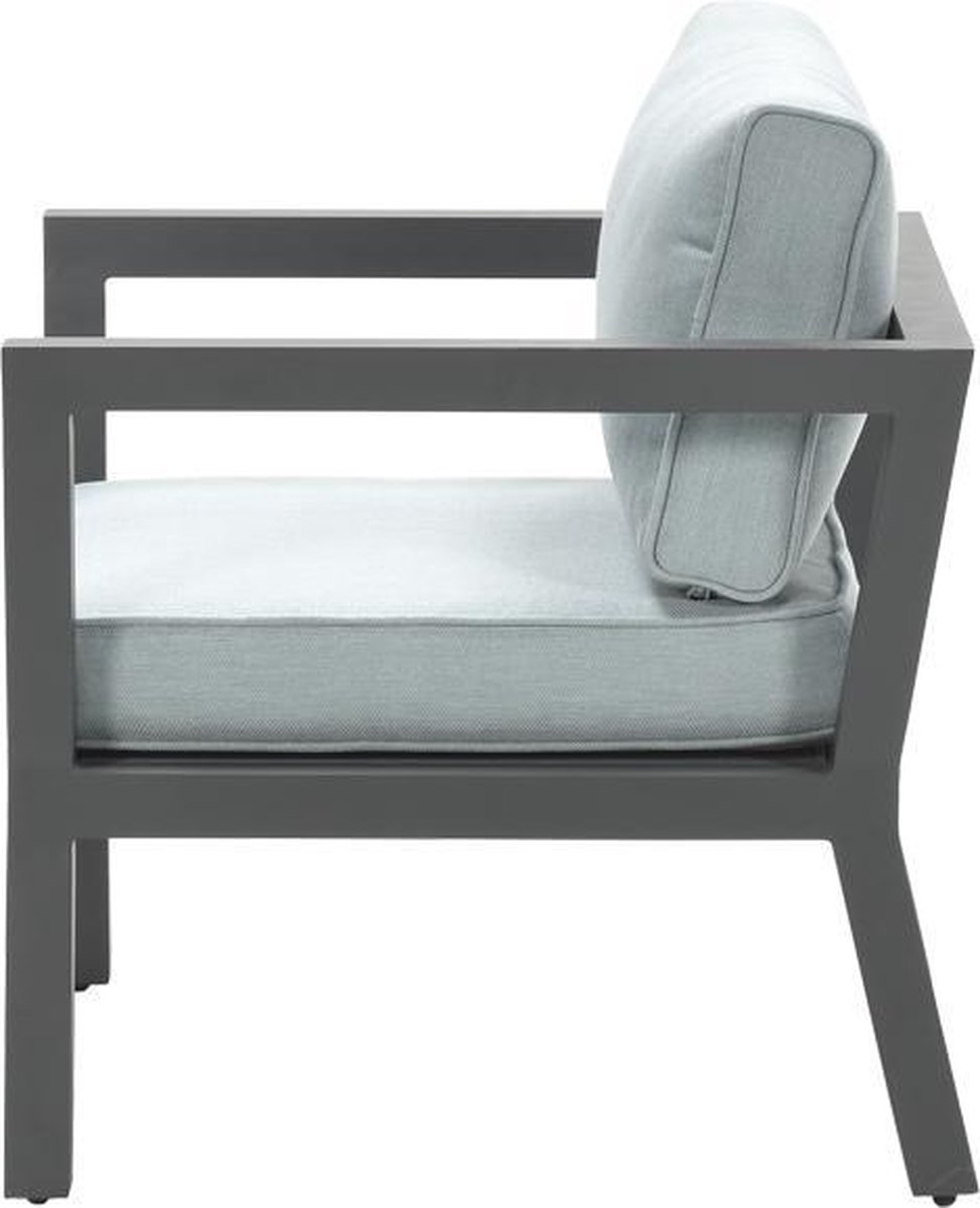 Garden Impressions Colorado Lounge Fauteuil - Carbon Black/ Mint Grey