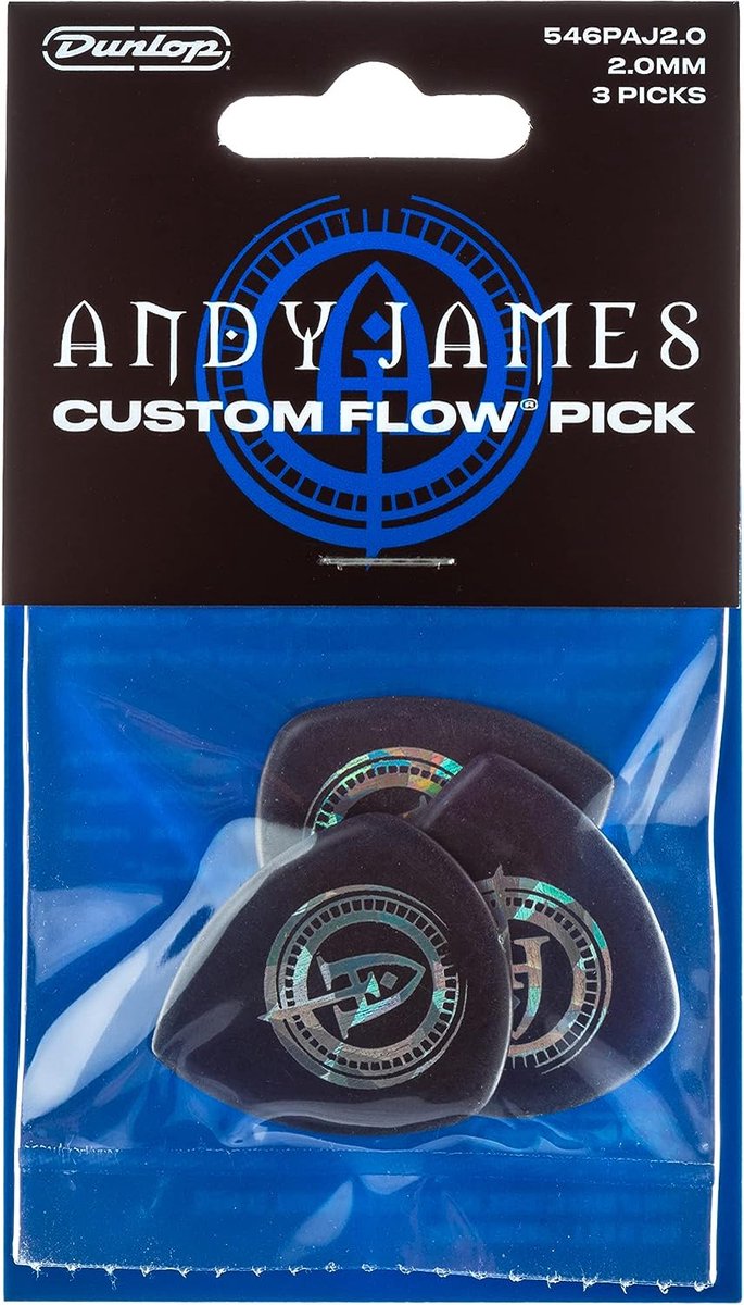 Dunlop 546PAJ200 Andy James Flow Jumbo plectrumset (3 stuks)