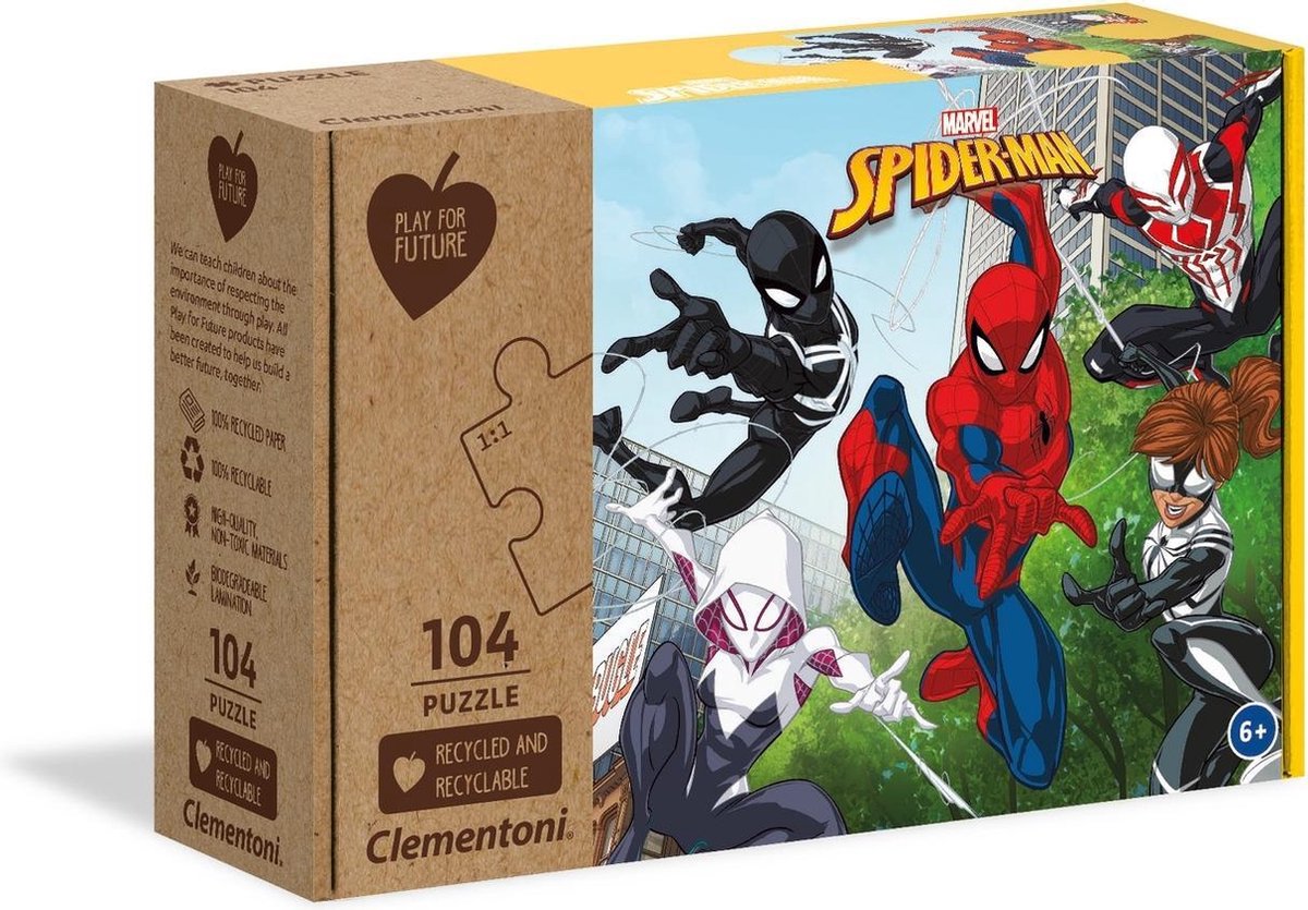 Clementoni Legpuzzel Marvel Spider-man Junior Karton 104 Stukjes