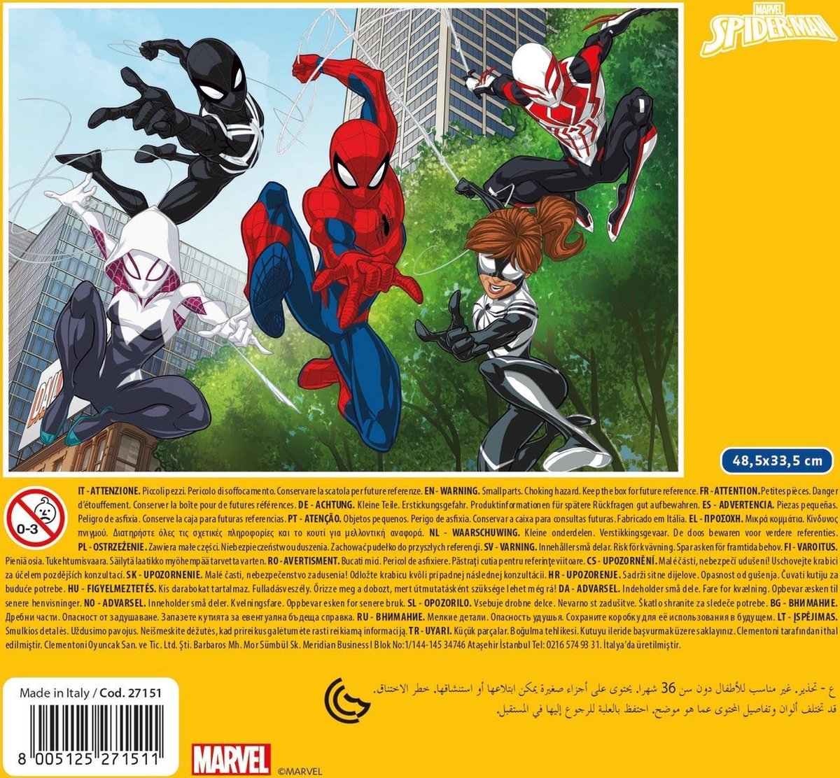 Clementoni Legpuzzel Marvel Spider-man Junior Karton 104 Stukjes