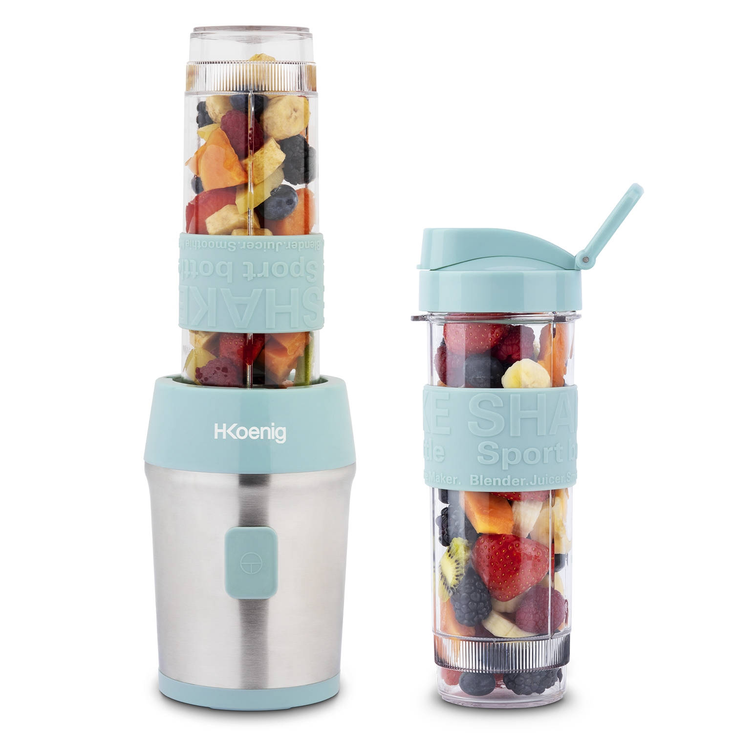 HKOENIG H. Koenig Blender To Go Met Drinkbekers - Azul