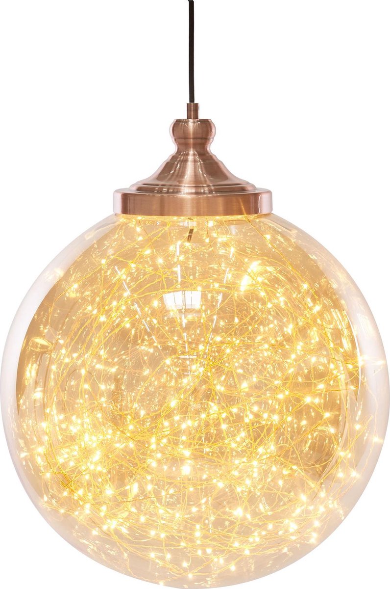 Beliani Beni Hanglamp Glas 40 X 40 Cm