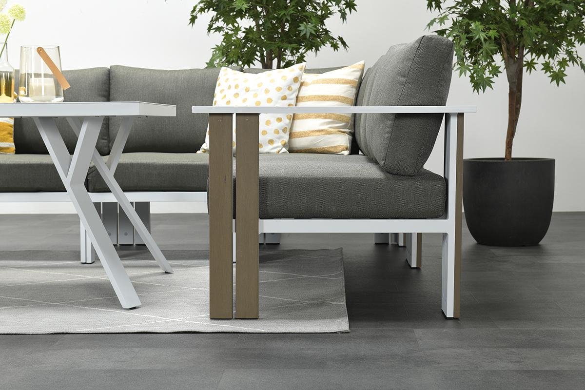 Garden Impressions Brady Lounge Dining Set 5-delig - - Wit