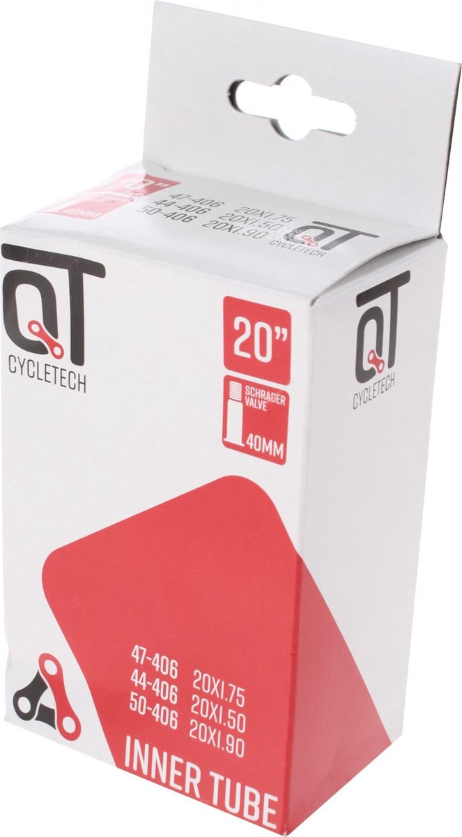 Cycle Tech Binnenband 20 Inch (44/50-406) Av 40 Mm - Zwart