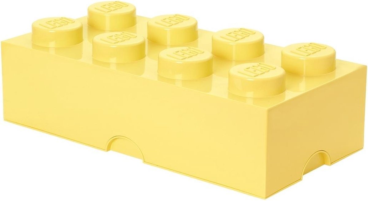 Lego Brick 8 Opbergbox - - Geel