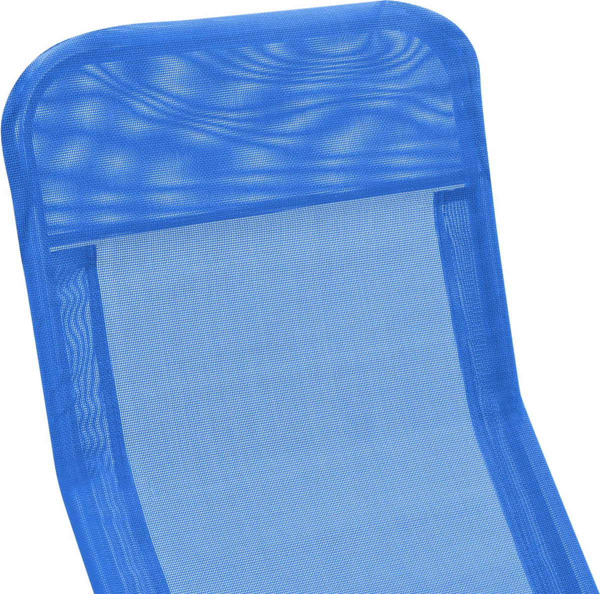 Vidaxl Ligbedden Inklapbaar 2 St Textileen - Blauw