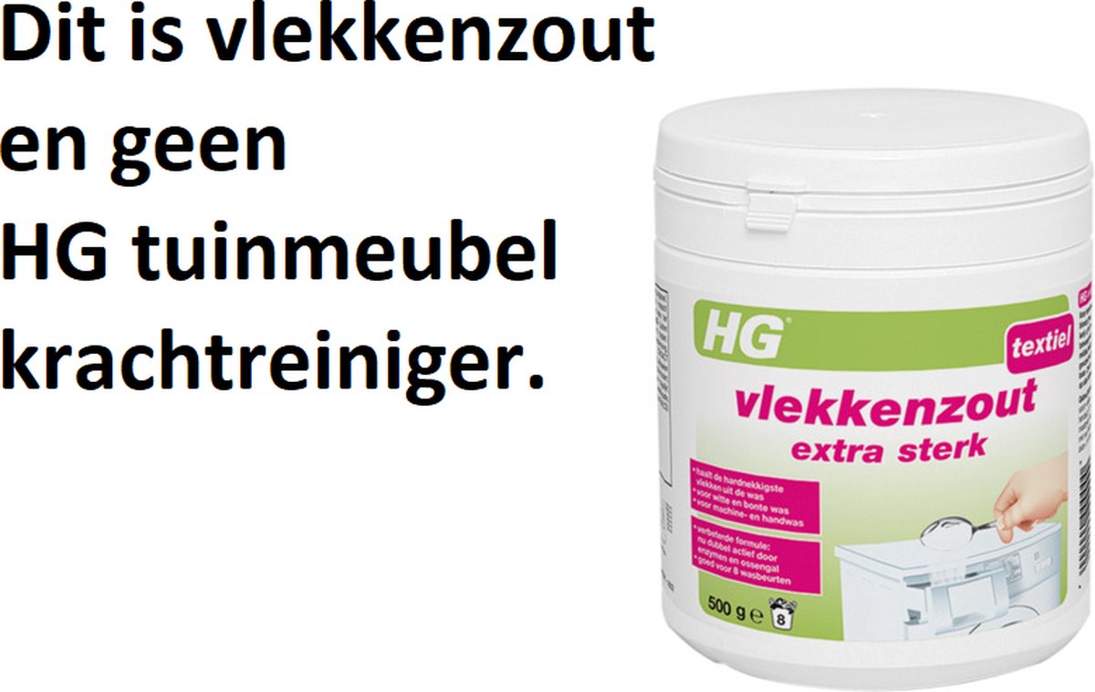 Hg Vlekkenzout Extra Sterk - 500g