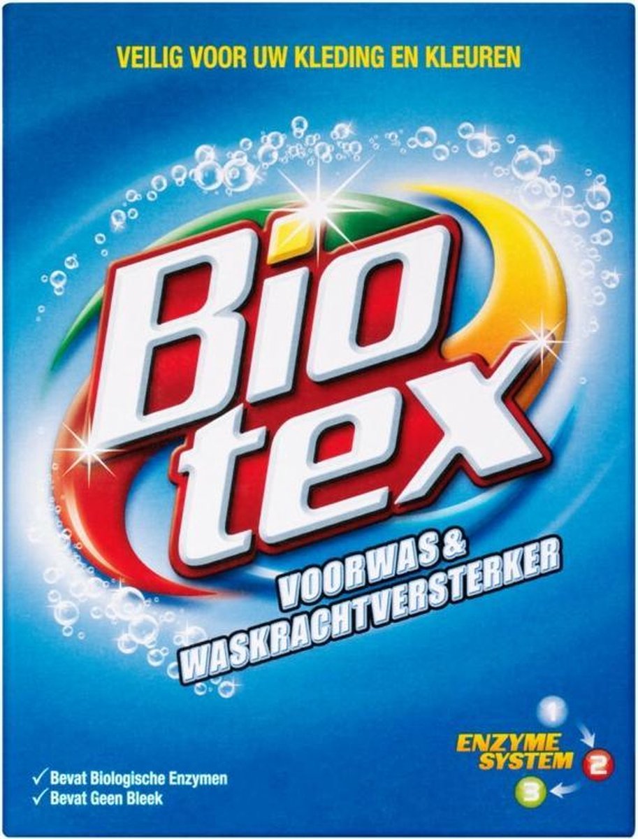 Biotex Voorwas & Waskrachtversterker - Poeder 750 gr - Blauw