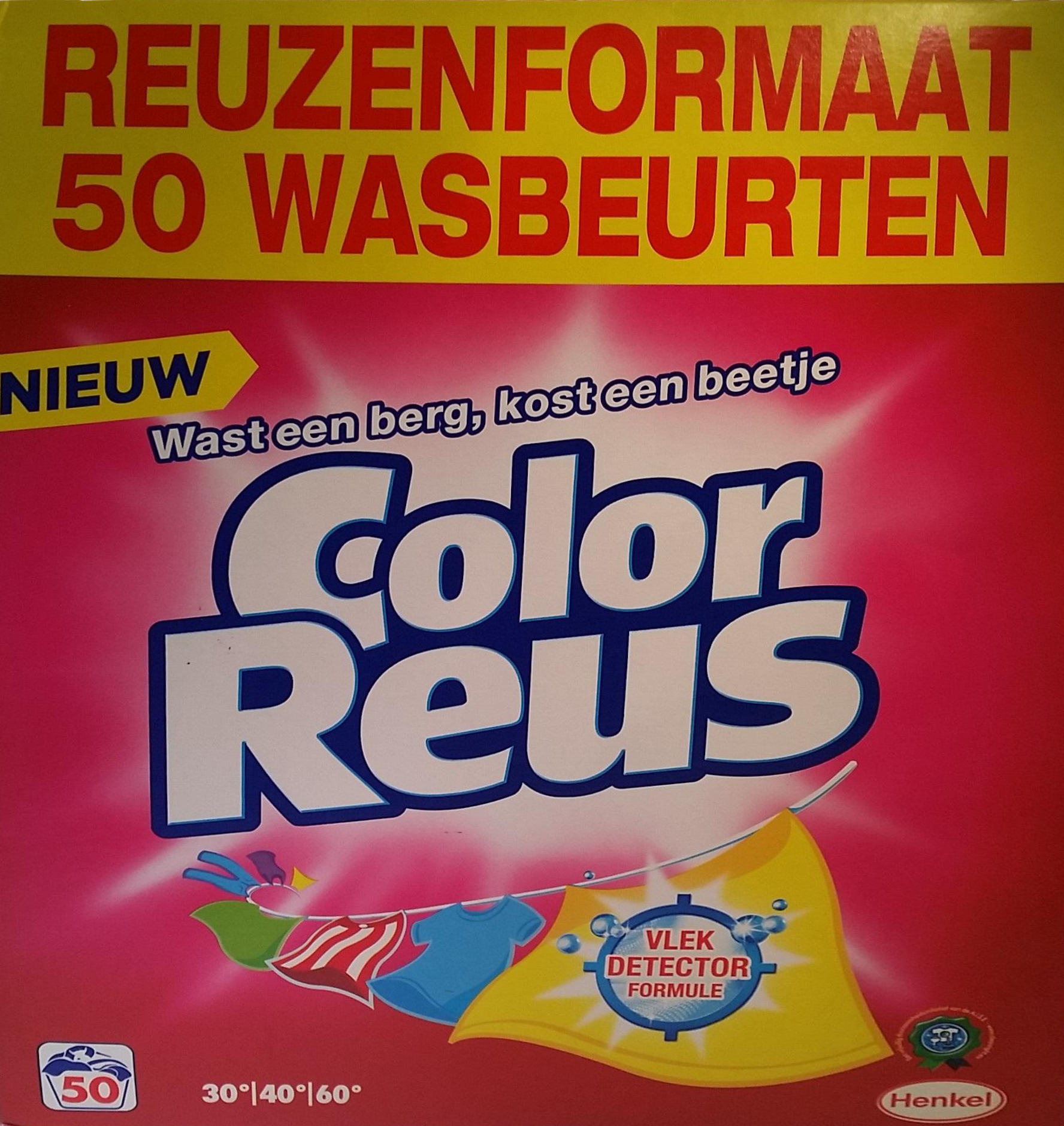 Reus Color Waspoeder 50 wasbeurten - 2.75 kg