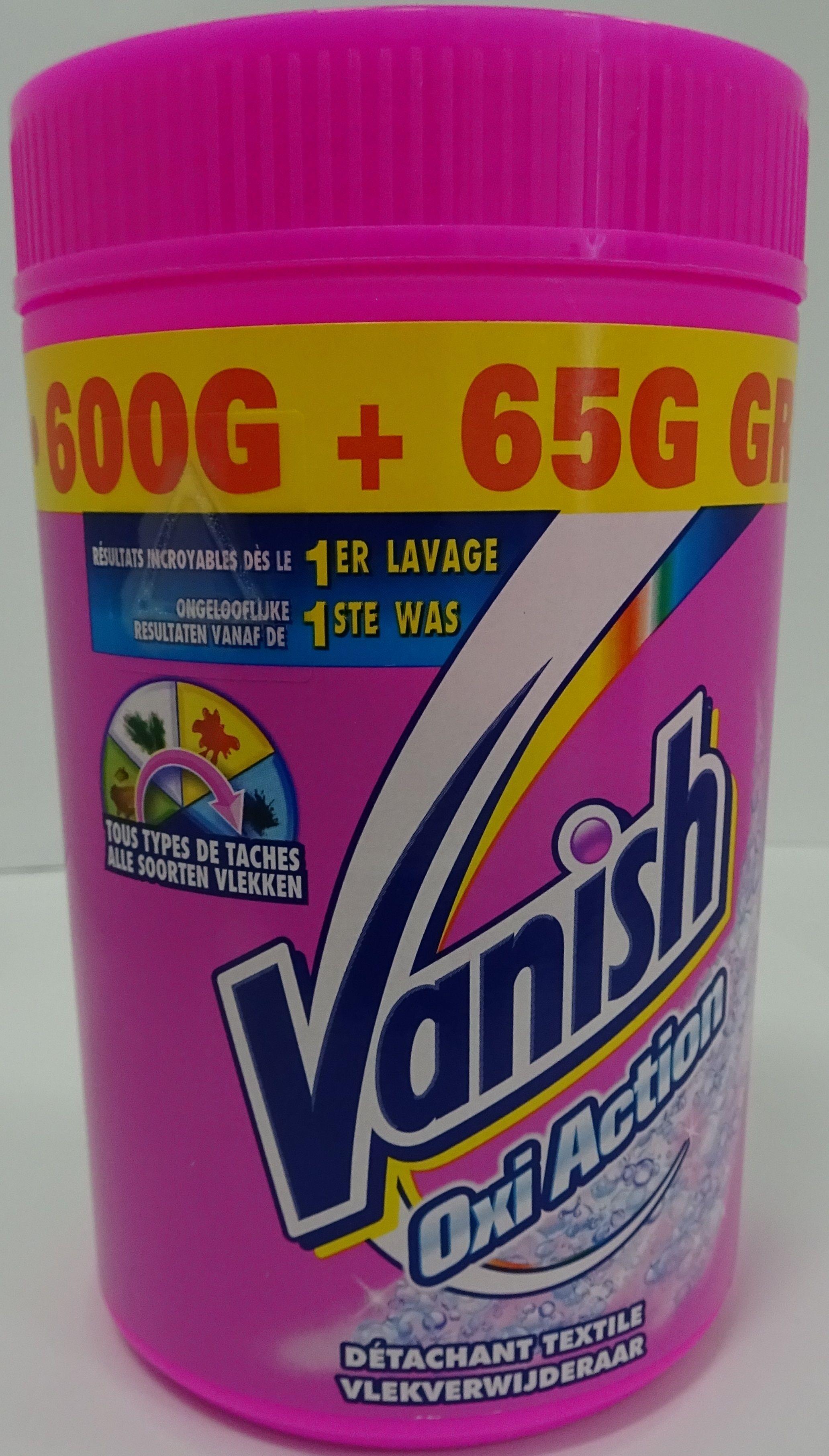 Vanish Oxi Action Vlekverwijderaar - 600gr + 65gr gratis