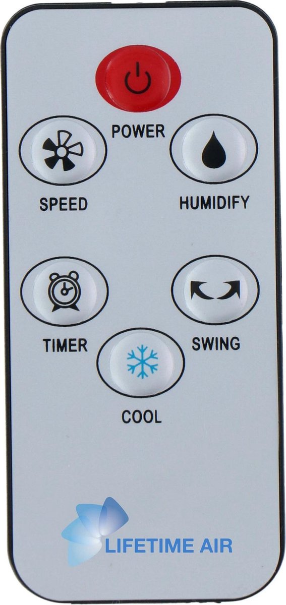 Lifetime Aircooler 3 Snelheden - 63W - Wit