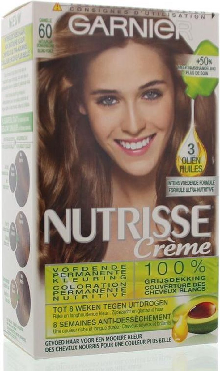 Garnier Nutrisse Crème Haarkleuring 60 - Natuurlijk Donkerblond