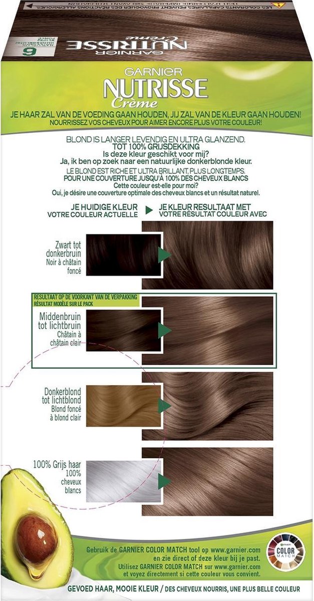 Garnier Nutrisse Crème Haarkleuring 60 - Natuurlijk Donkerblond
