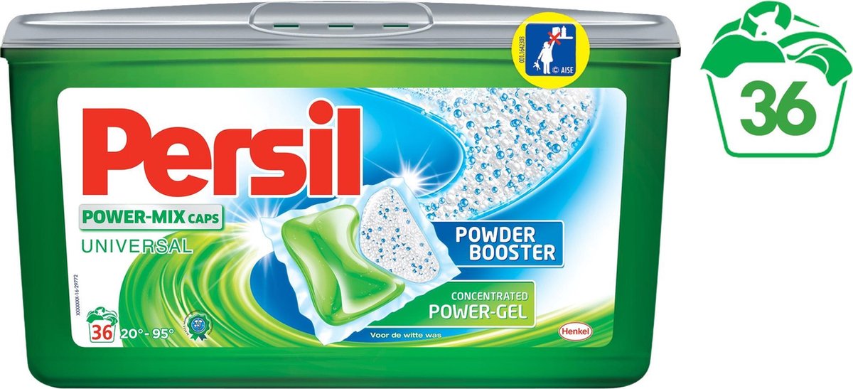 Persil Power Mix Wasmiddel Capsules Voordeelverpakking - 36 Wasbeurten