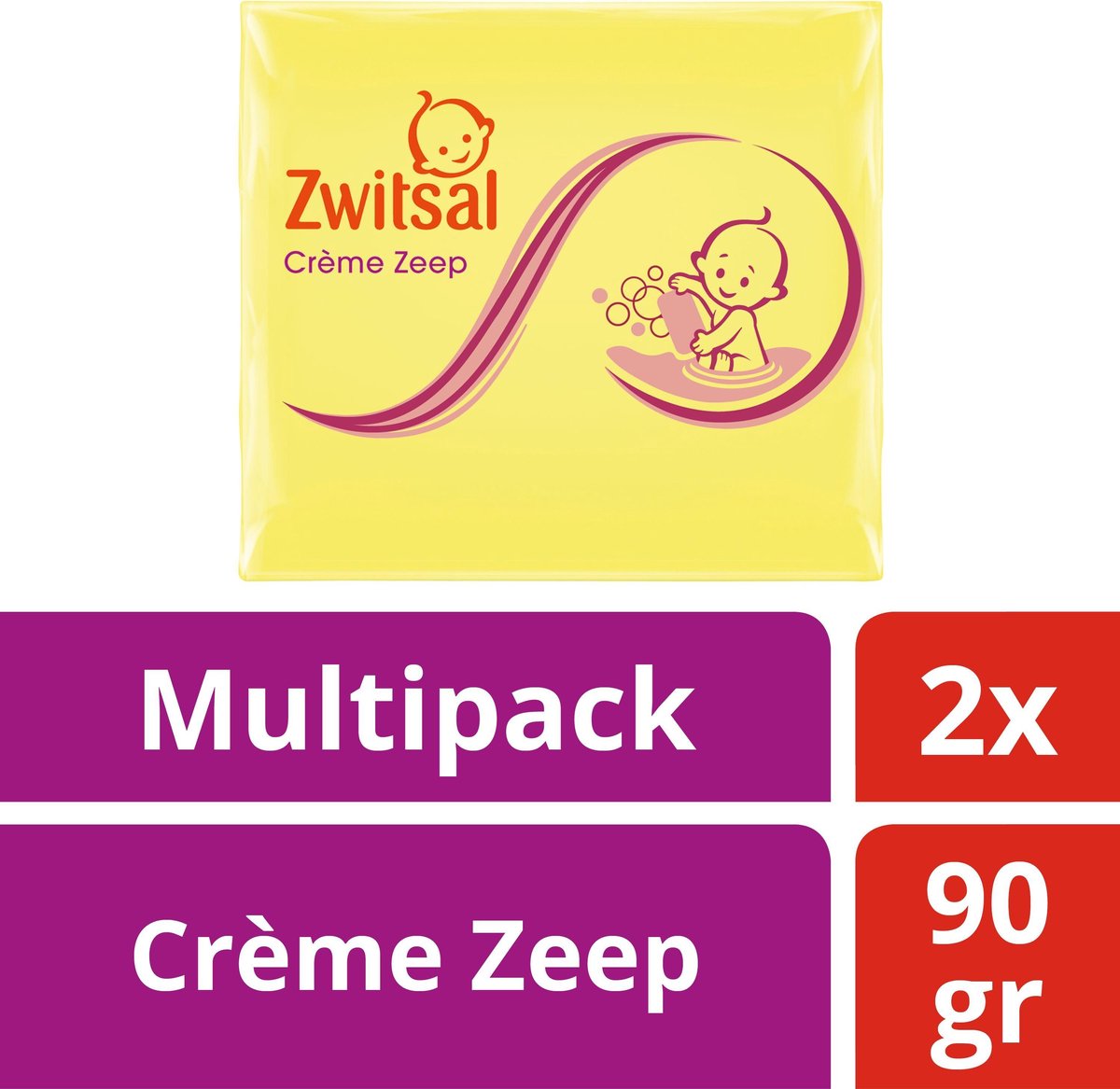 Zwitsal Crème Zeep - 2x90 gr