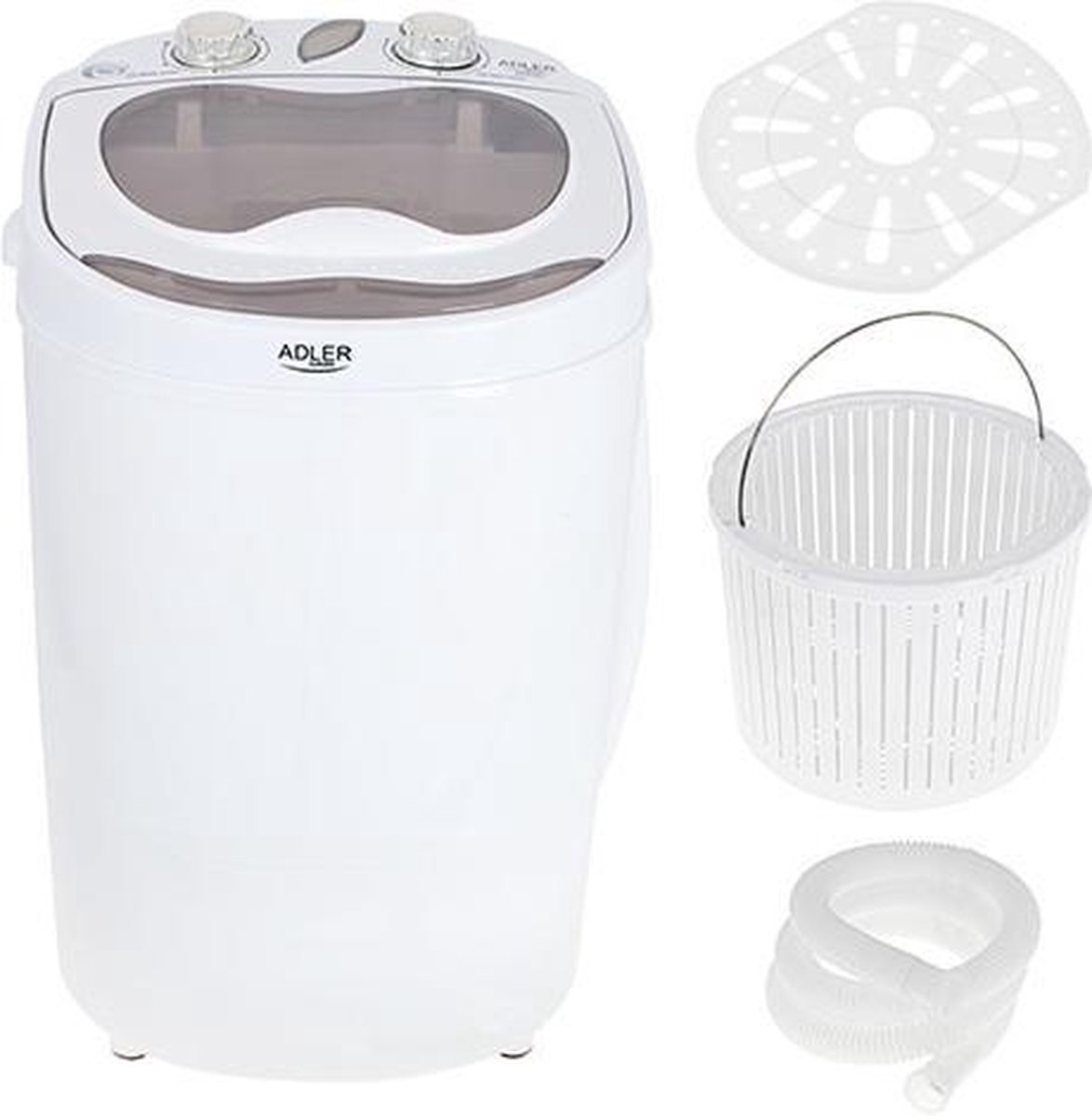 Adler AD 8055 Mini Wasmachine - 36 x 37 x 43 cm