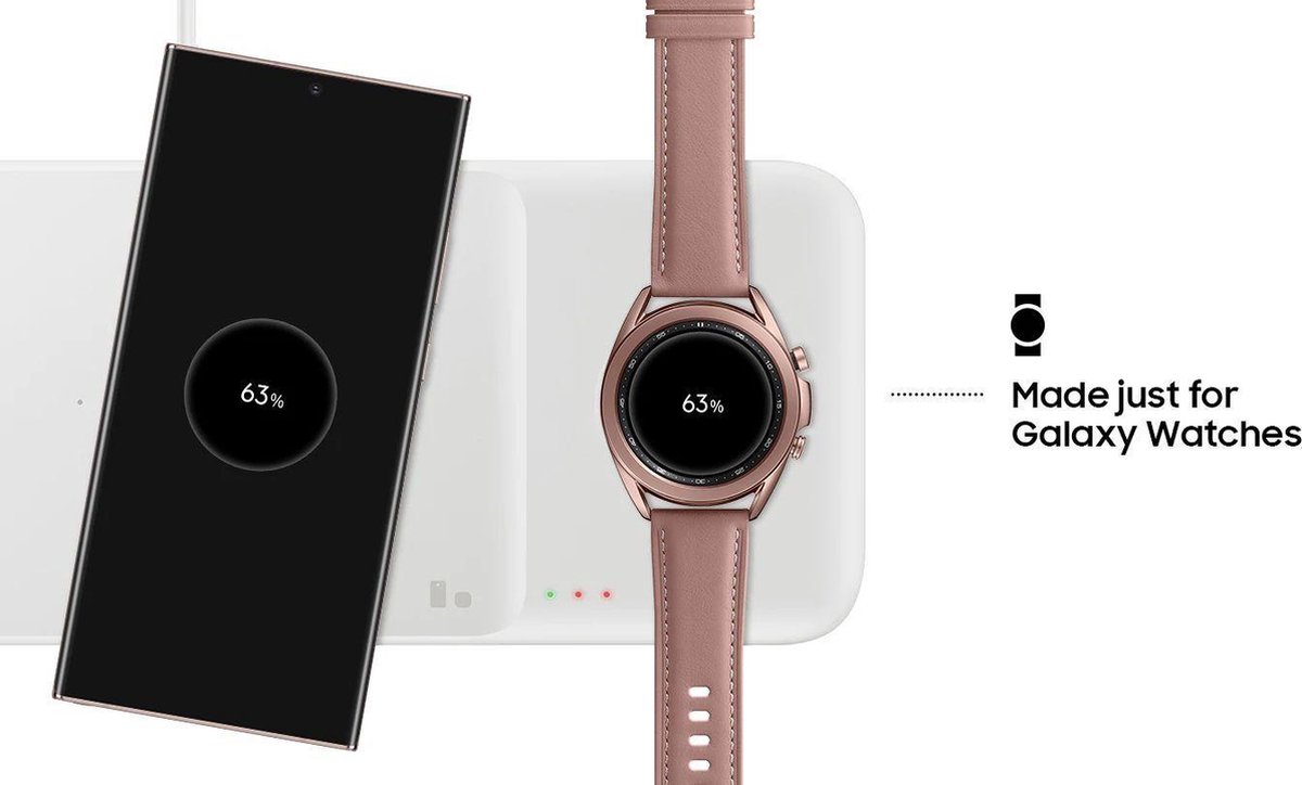 Samsung Trio Draadloze Oplader 9W - Zwart