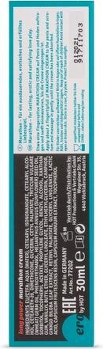 Marathon crème voor mannen