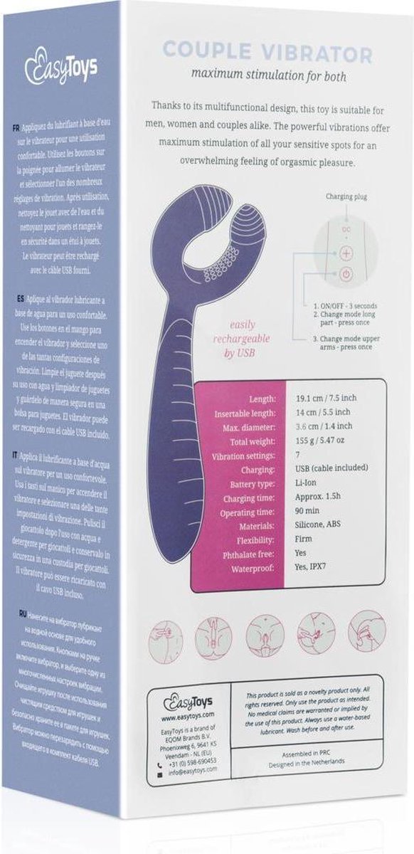 Couples Vibrator - Paars