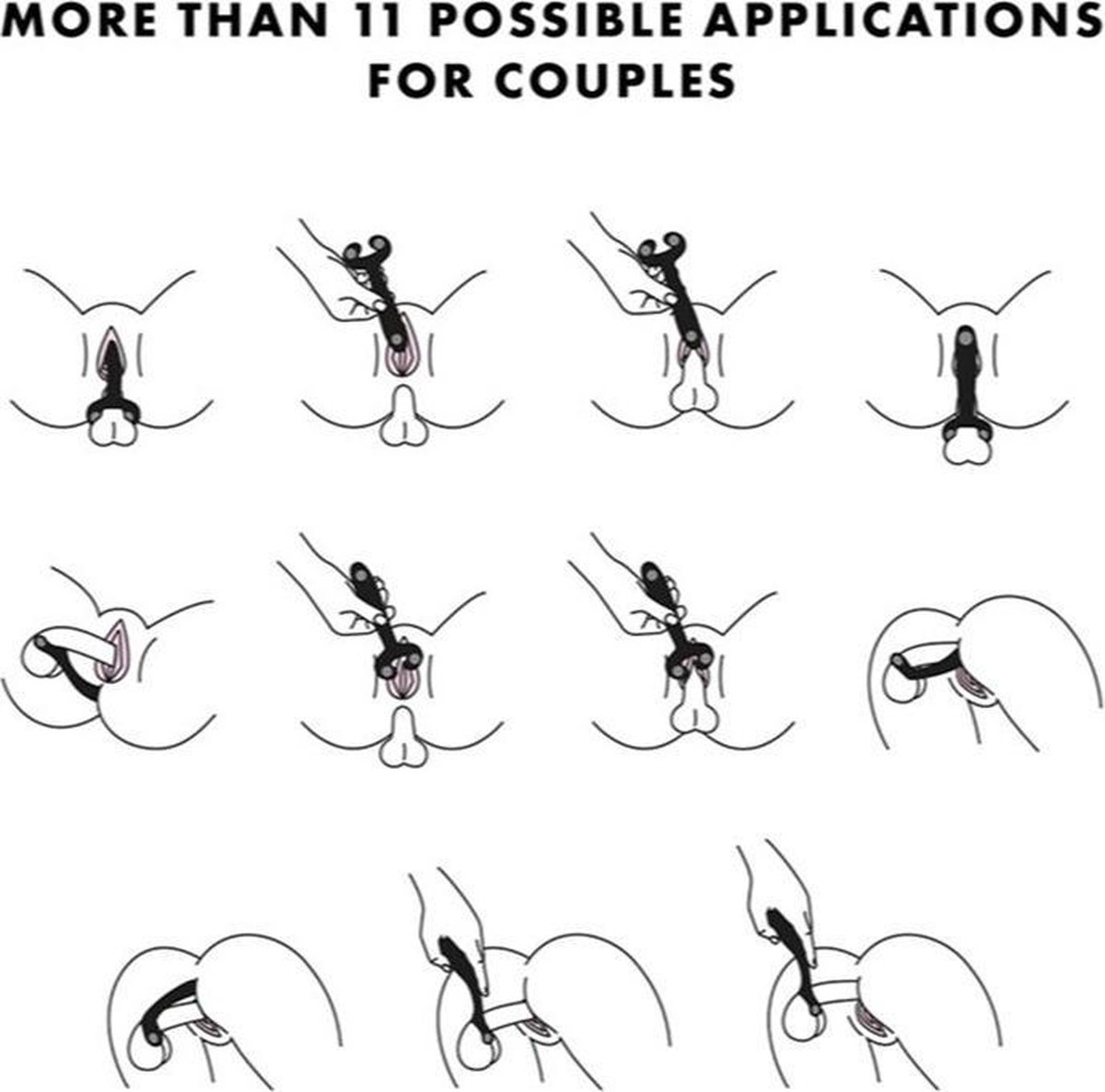 SATISFYER Partner Multifun 3 - - Zwart