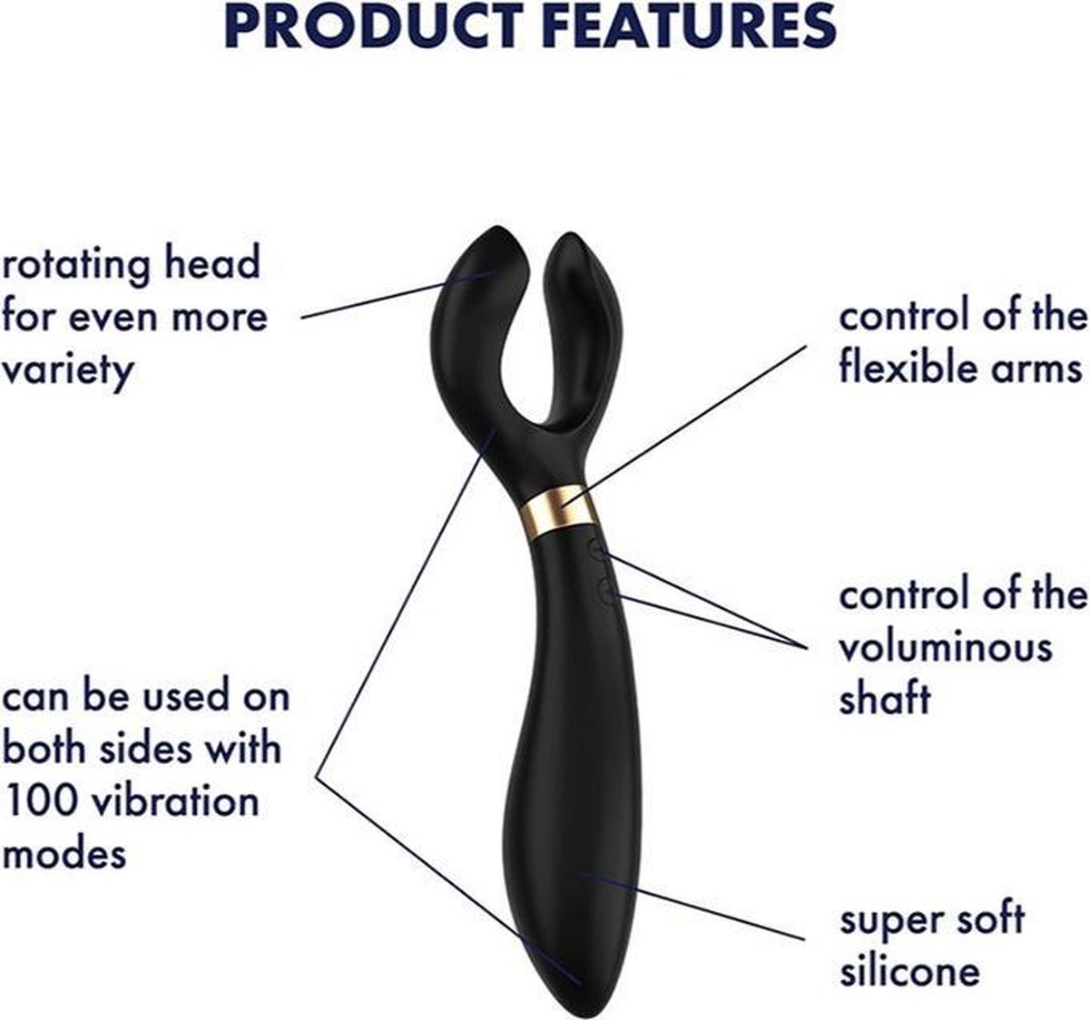 SATISFYER Partner Multifun 3 - - Zwart