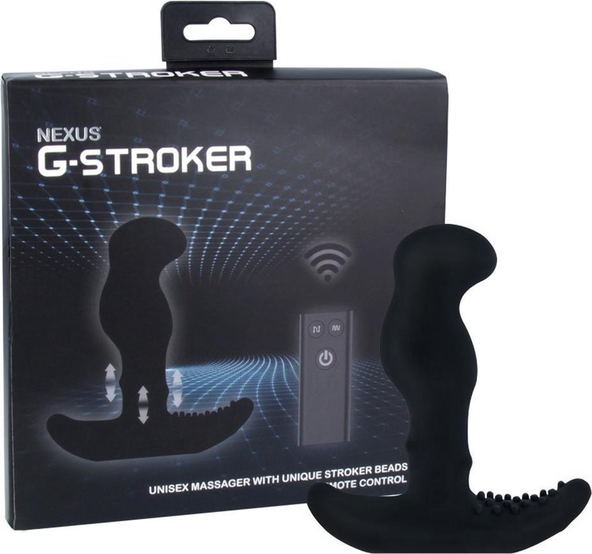 Nexus G Stroker G-spot/Prostaatstimulator Met Kralen - Zwart