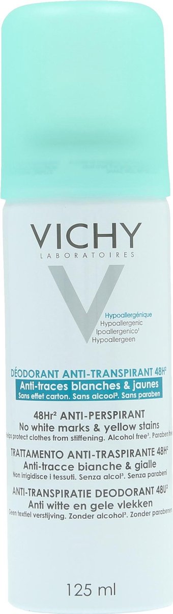 Vichy Anti-transpirant Deodorant 48u Anti-witte en Gele Vlekken spray - 125ml