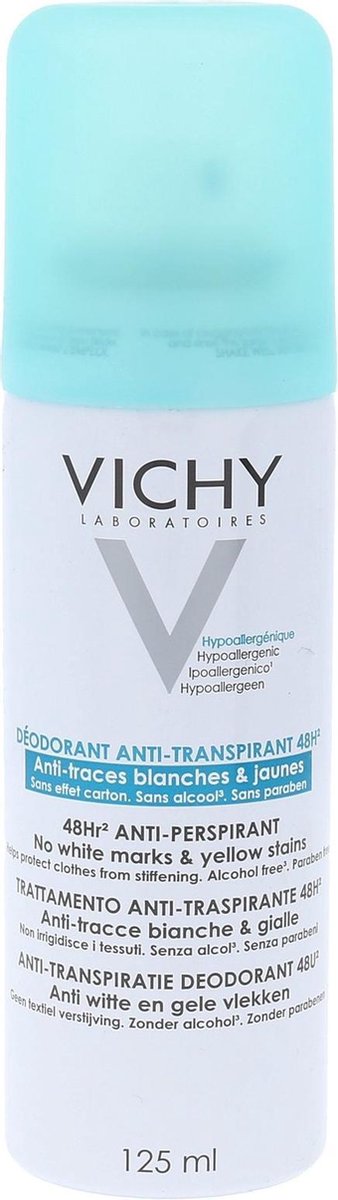 Vichy Anti-transpirant Deodorant 48u Anti-witte en Gele Vlekken spray - 125ml
