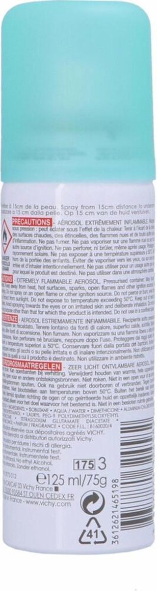 Vichy Anti-transpirant Deodorant 48u Anti-witte en Gele Vlekken spray - 125ml