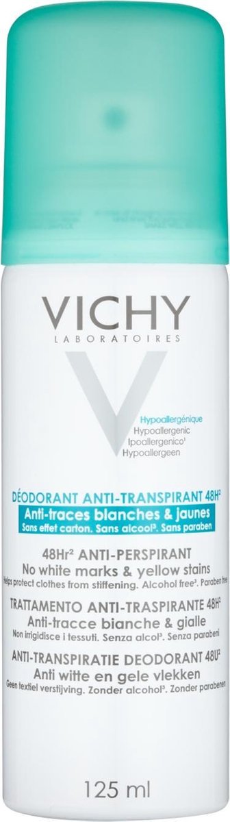 Vichy Anti-transpirant Deodorant 48u Anti-witte en Gele Vlekken spray - 125ml